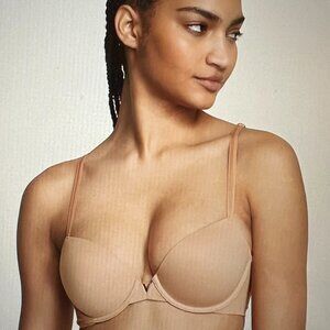 Victoria's Secret, LOVE CLOUD Smooth Lightly Lined Demi Bra In Praline, 38C, EUC